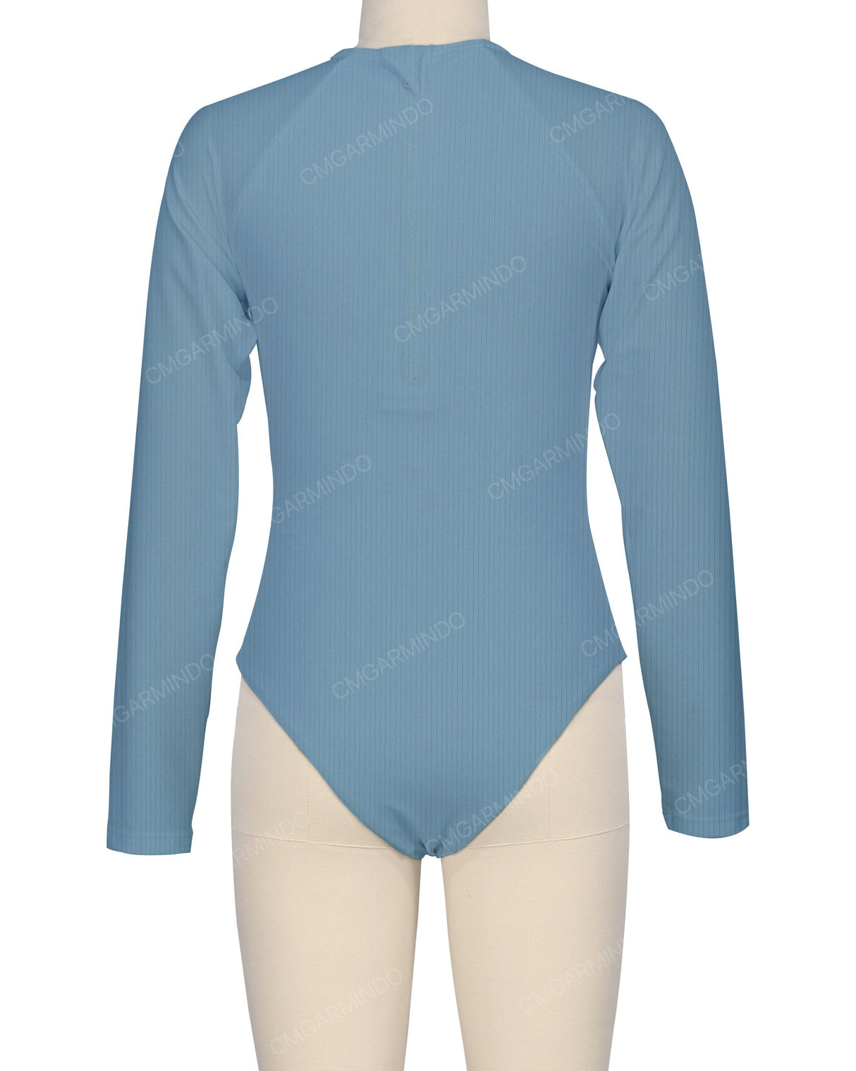 Long Sleeve Zip Back One Piece