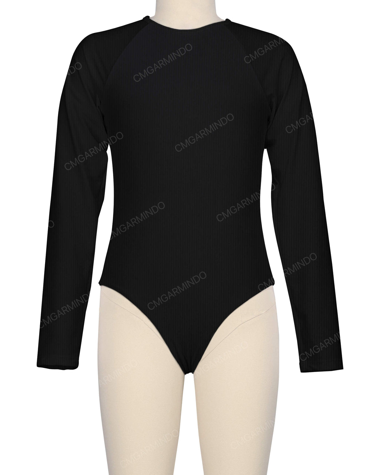 Long Sleeve Zip Back One Piece