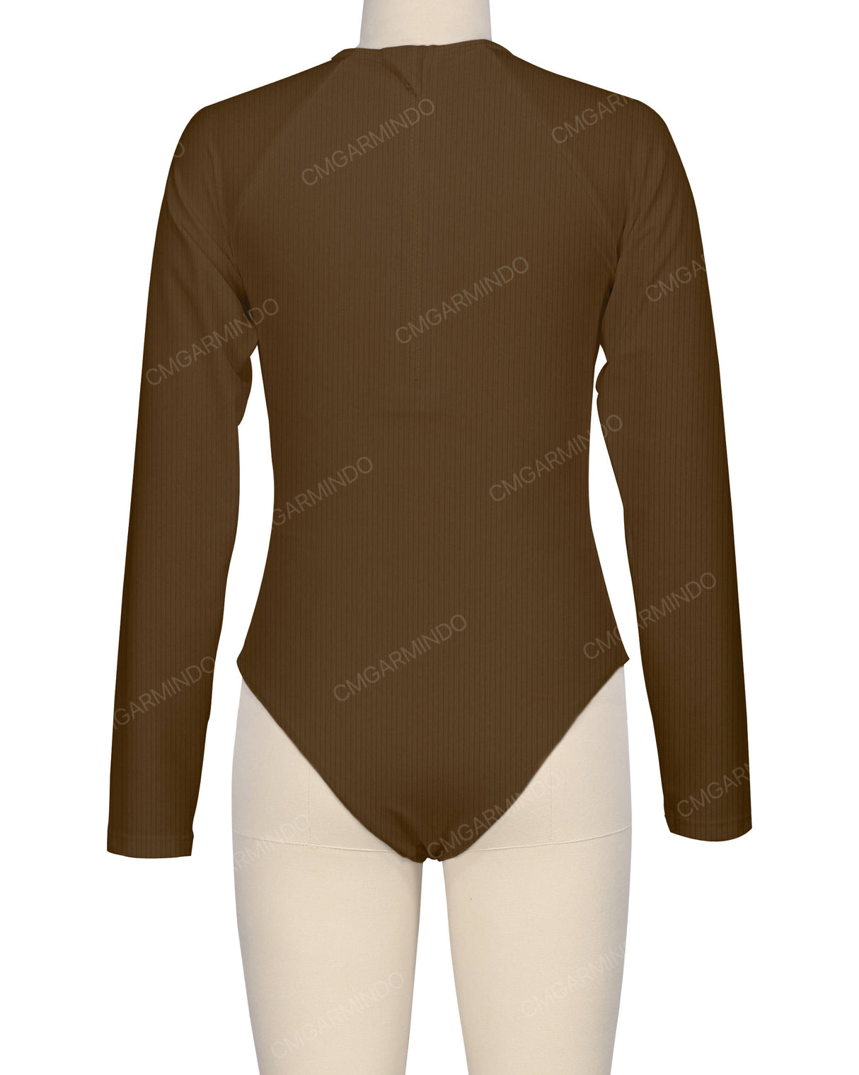 Long Sleeve Zip Back One Piece