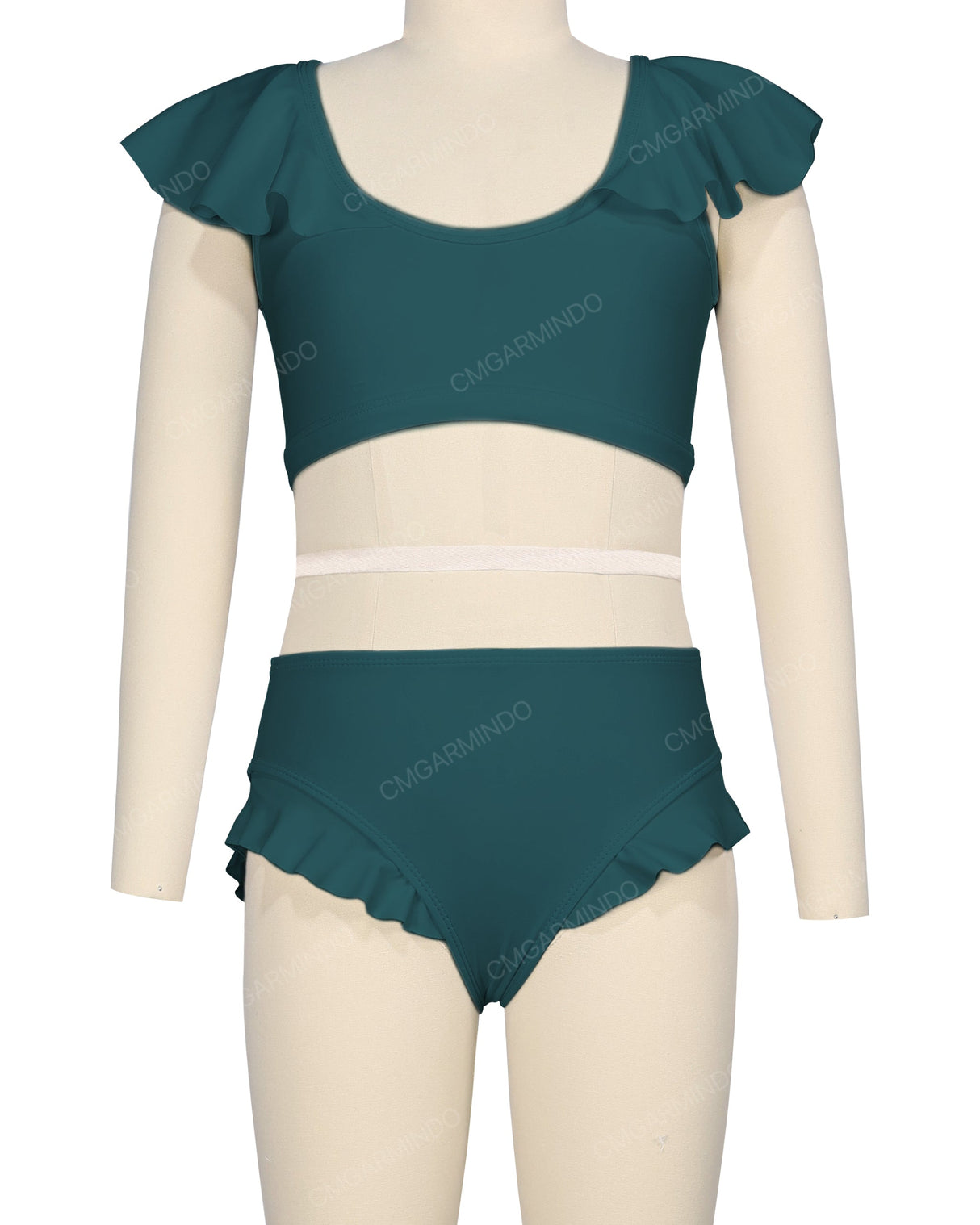 Frill Shoulder Bikini Top