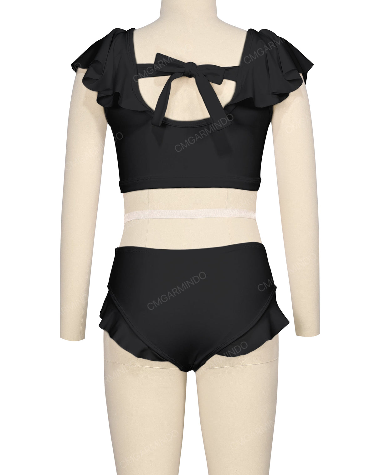 Frill Shoulder Bikini Top