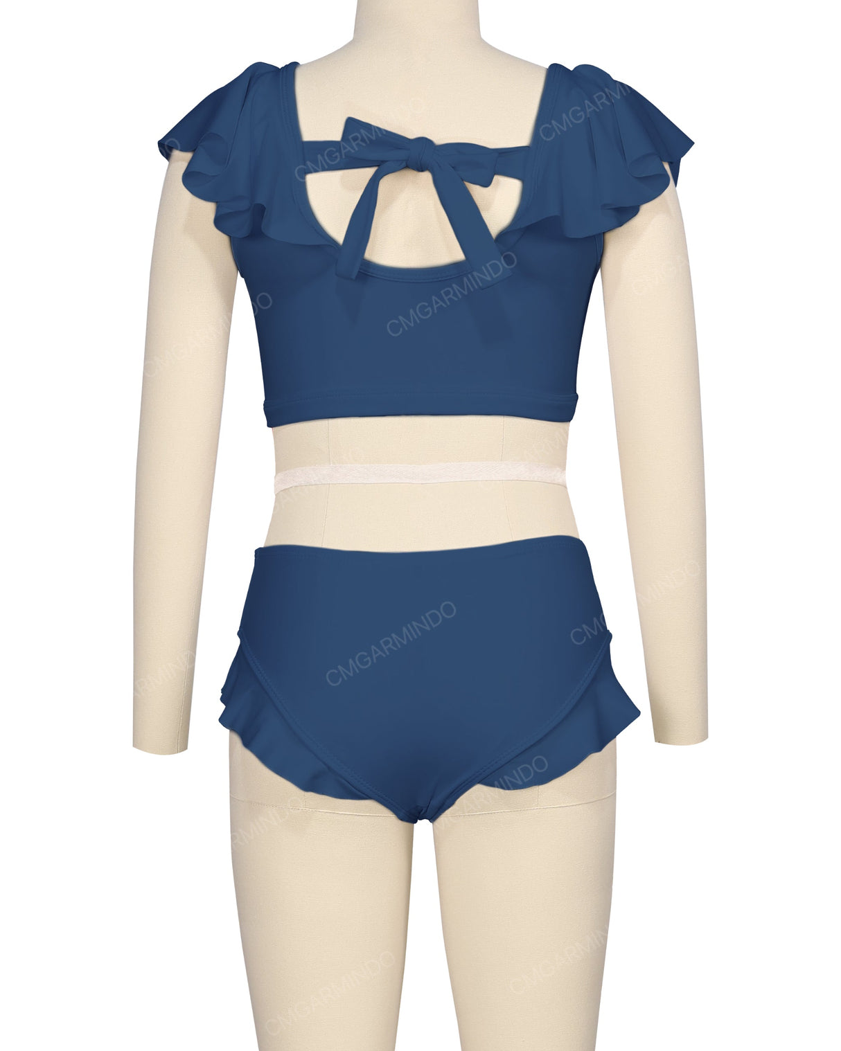 Frill Shoulder Bikini Top