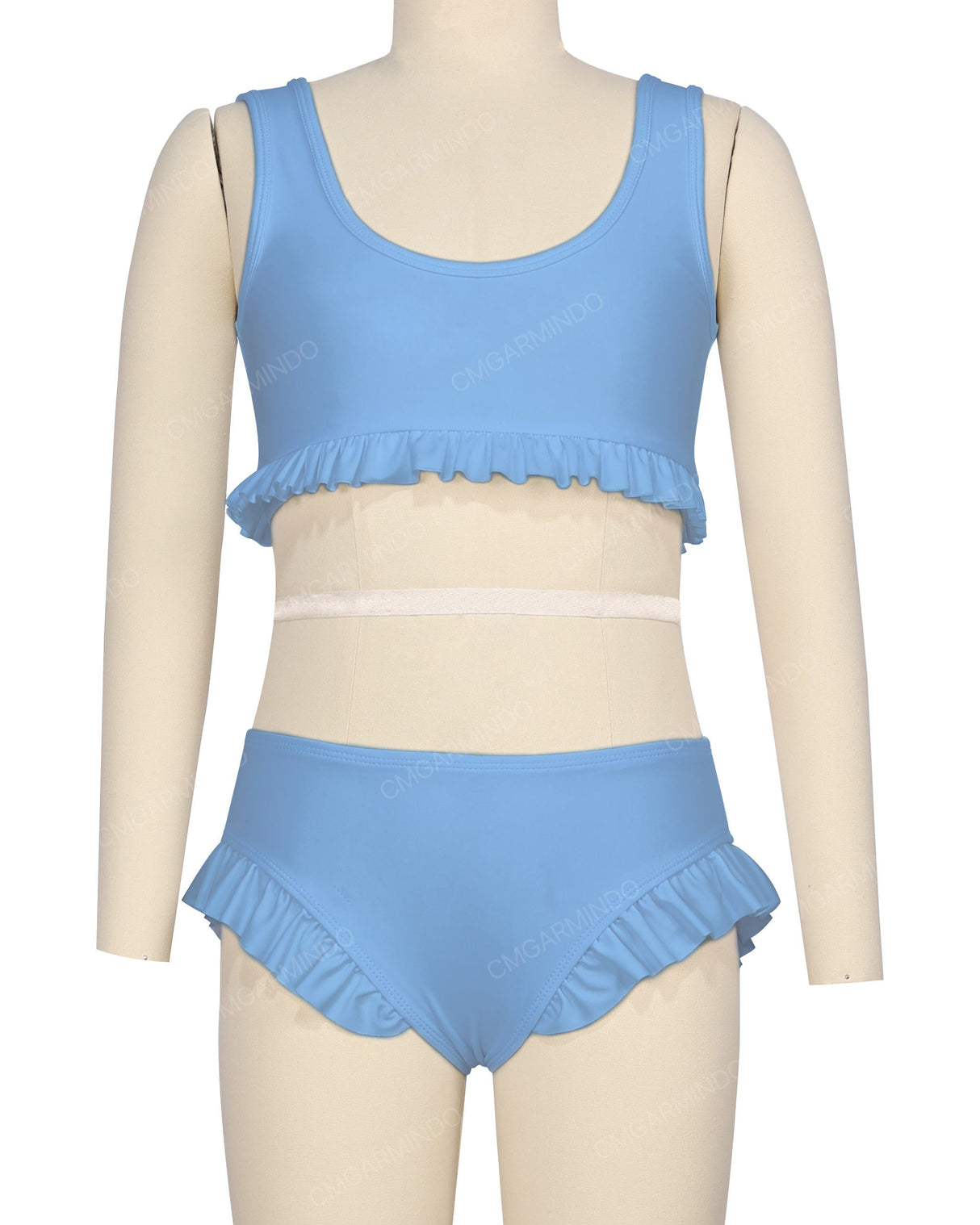 Frill Hem Bikini Top