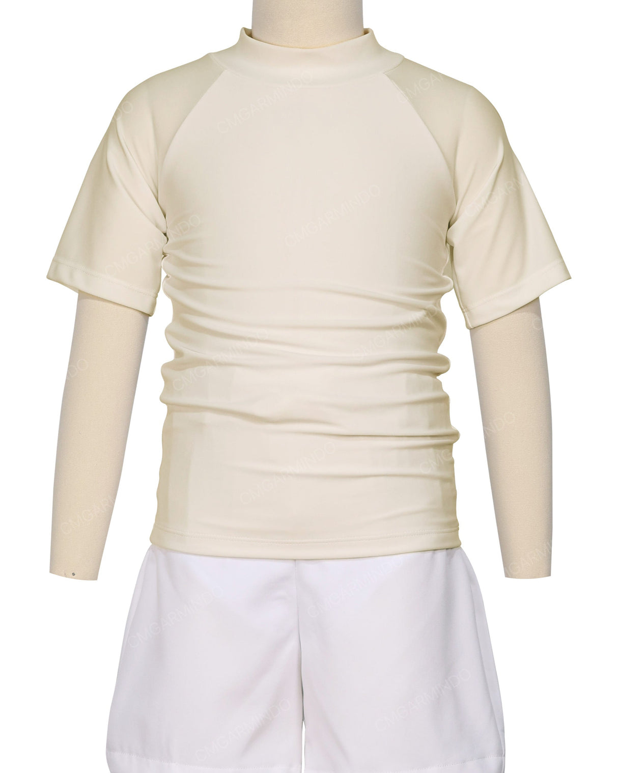 Short Sleeve Zip Back Raglan Rashie
