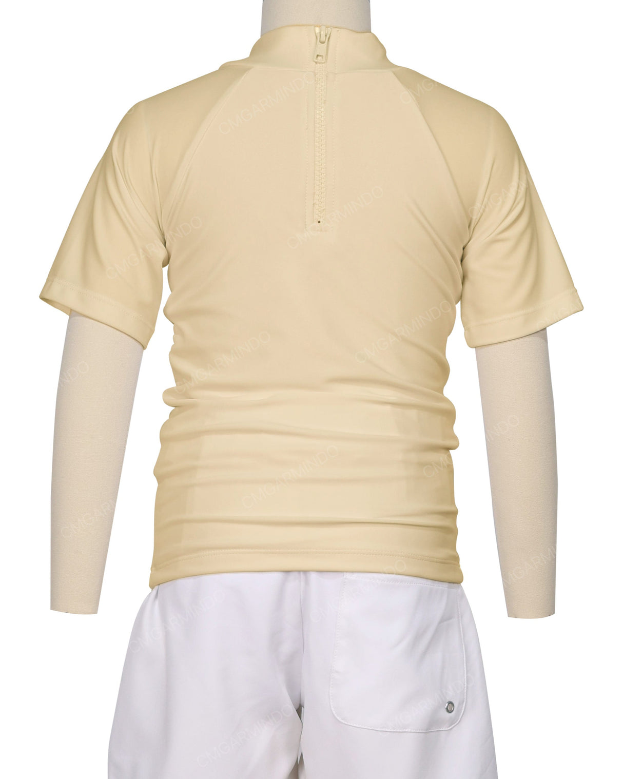 Short Sleeve Zip Back Raglan Rashie