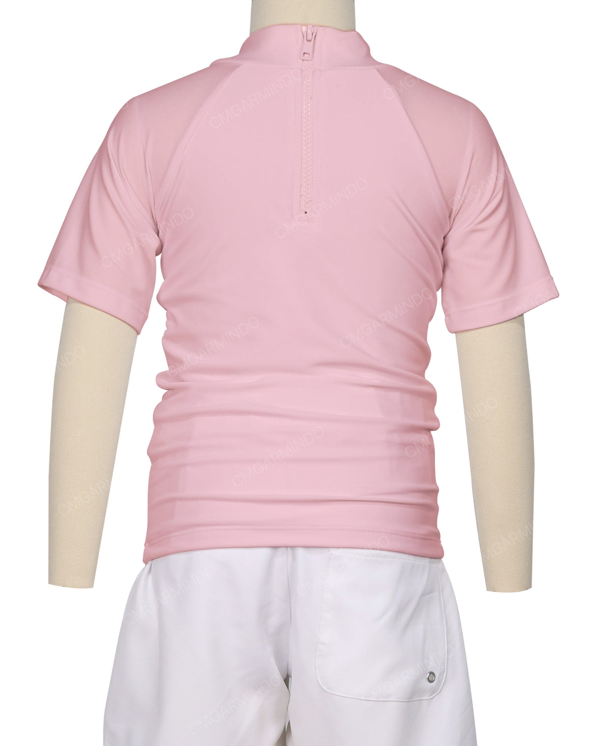 Short Sleeve Zip Back Raglan Rashie