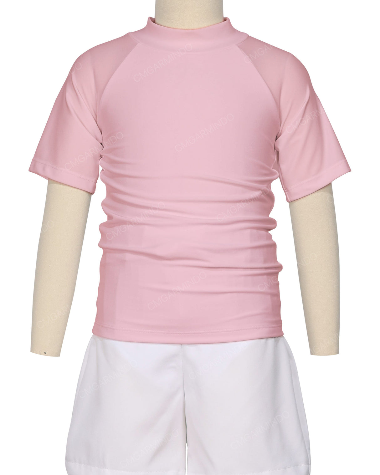 Short Sleeve Zip Back Raglan Rashie