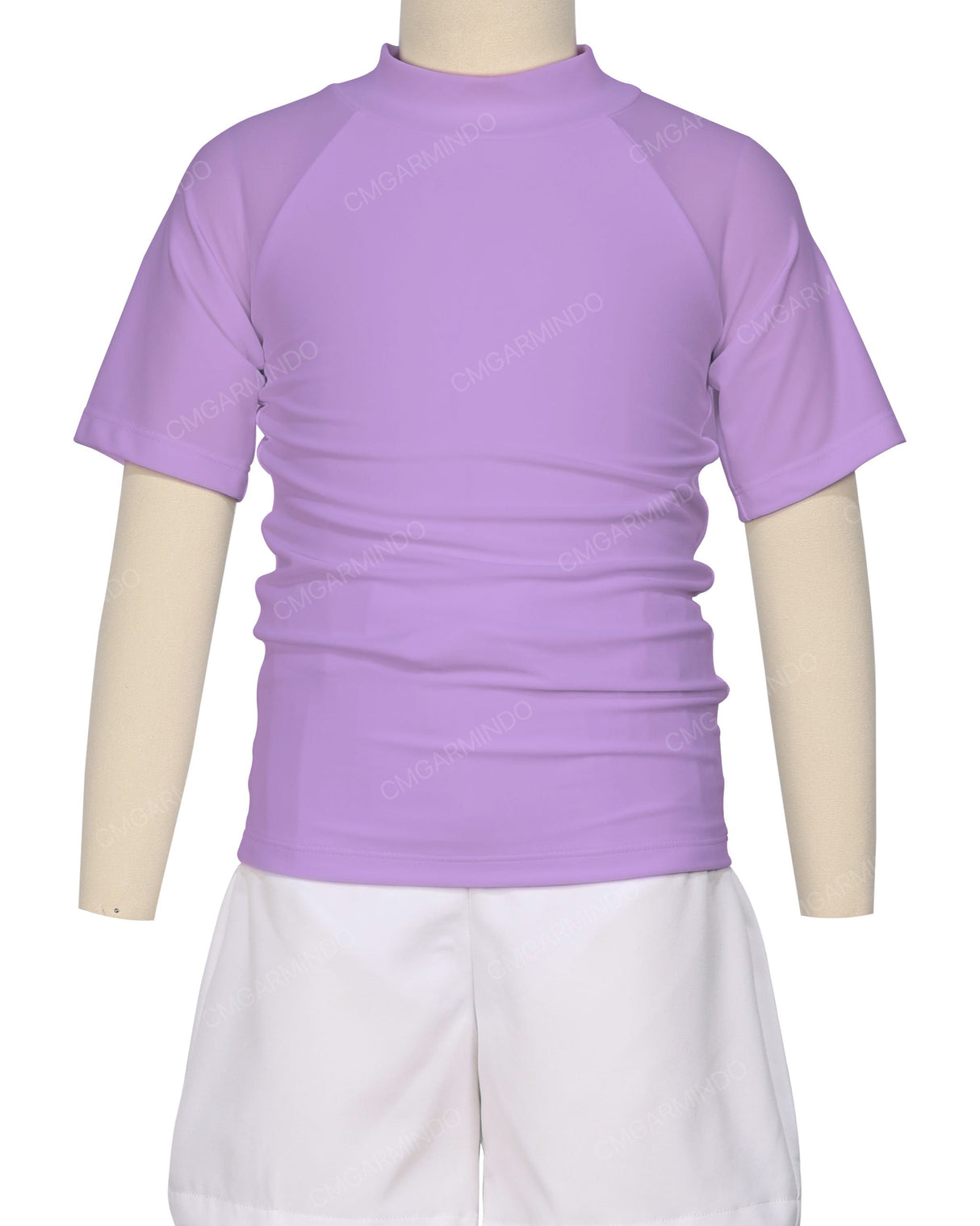 Short Sleeve Zip Back Raglan Rashie