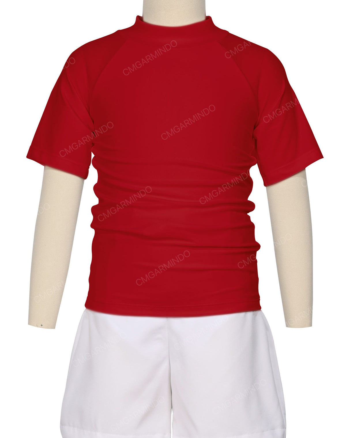 Short Sleeve Zip Back Raglan Rashie
