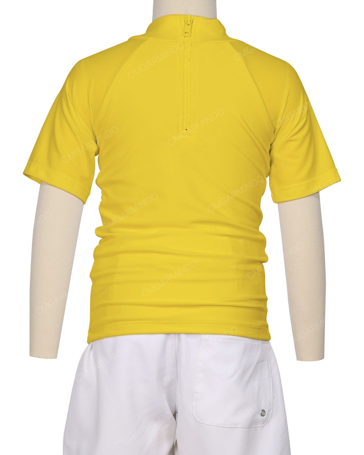 Short Sleeve Zip Back Raglan Rashie