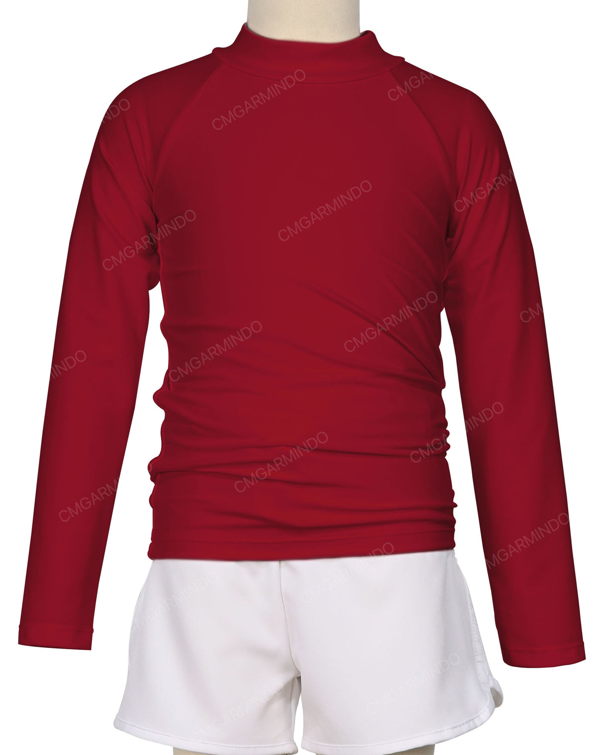 Long Sleeve Zip Back Raglan Rashie