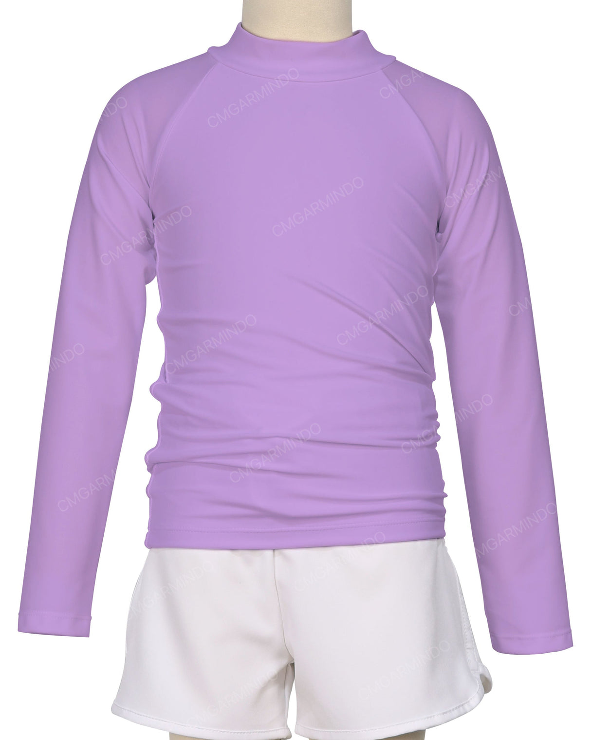 Long Sleeve Zip Back Raglan Rashie
