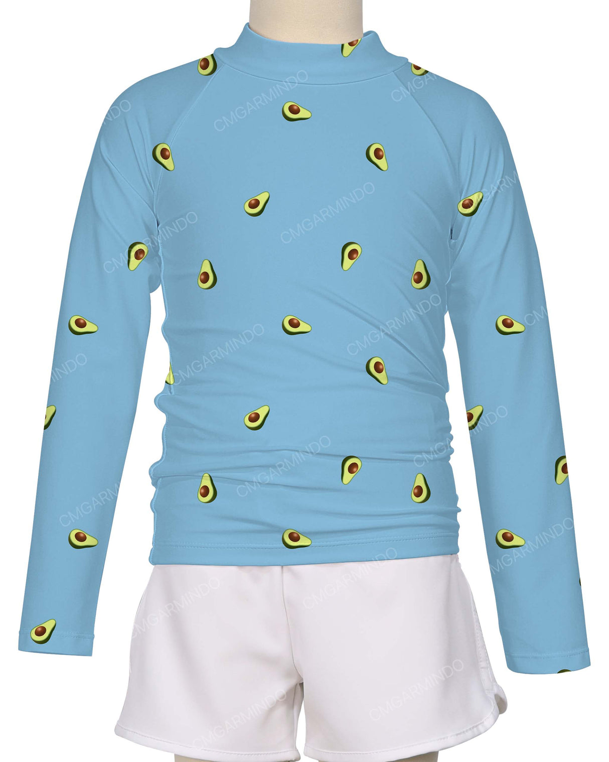 Long Sleeve Zip Back Raglan Rashie