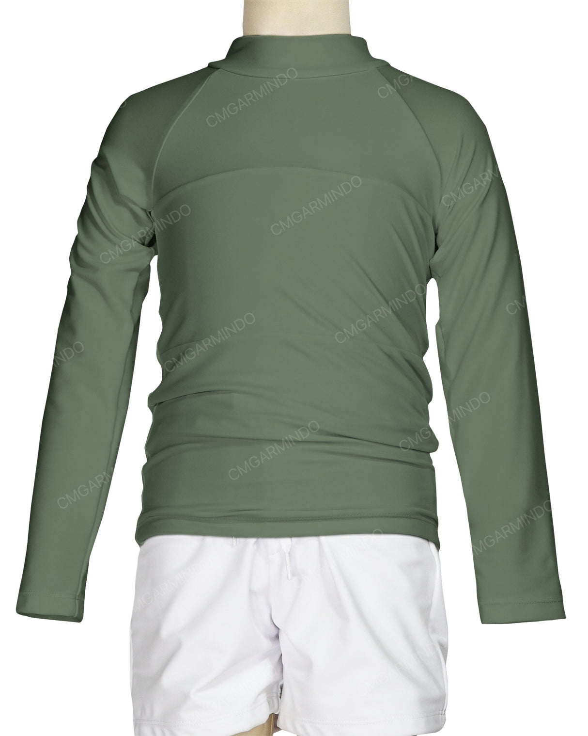 Long Sleeve Chest Panel Raglan Rashie