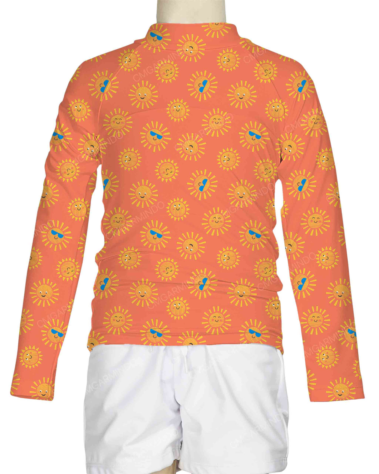 Long Sleeve Chest Panel Raglan Rashie