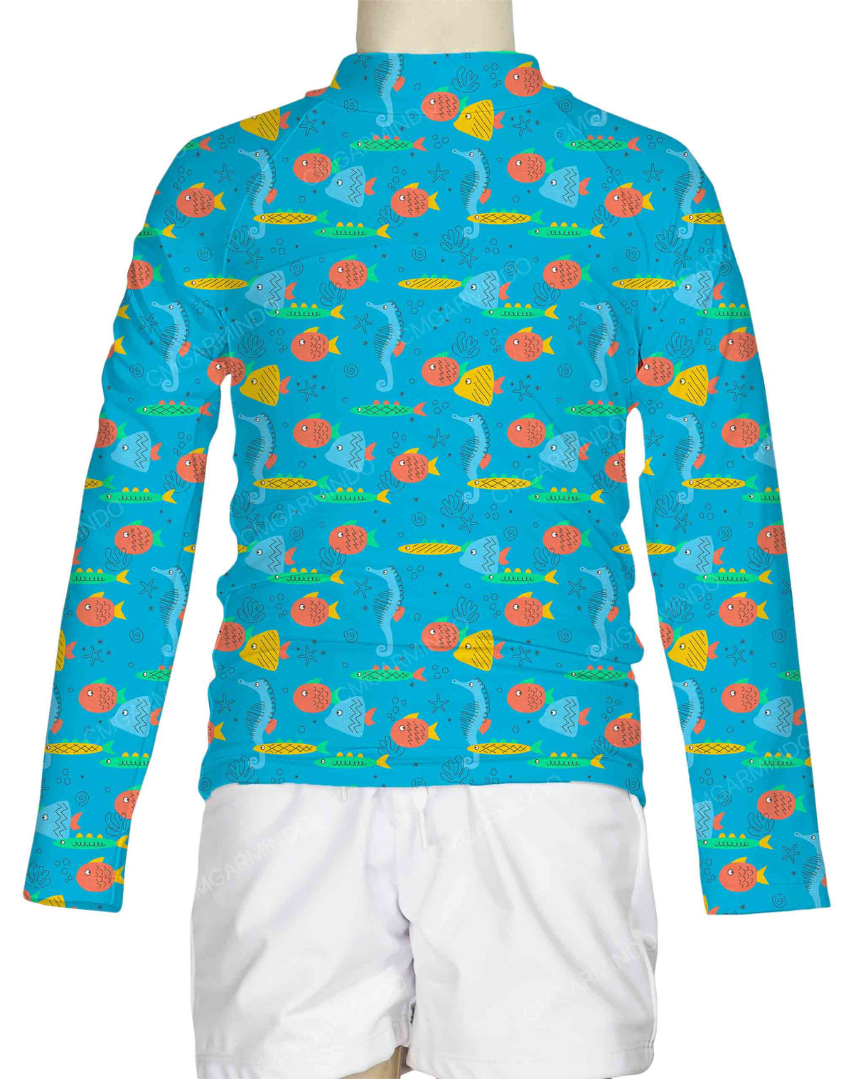 Long Sleeve Chest Panel Raglan Rashie
