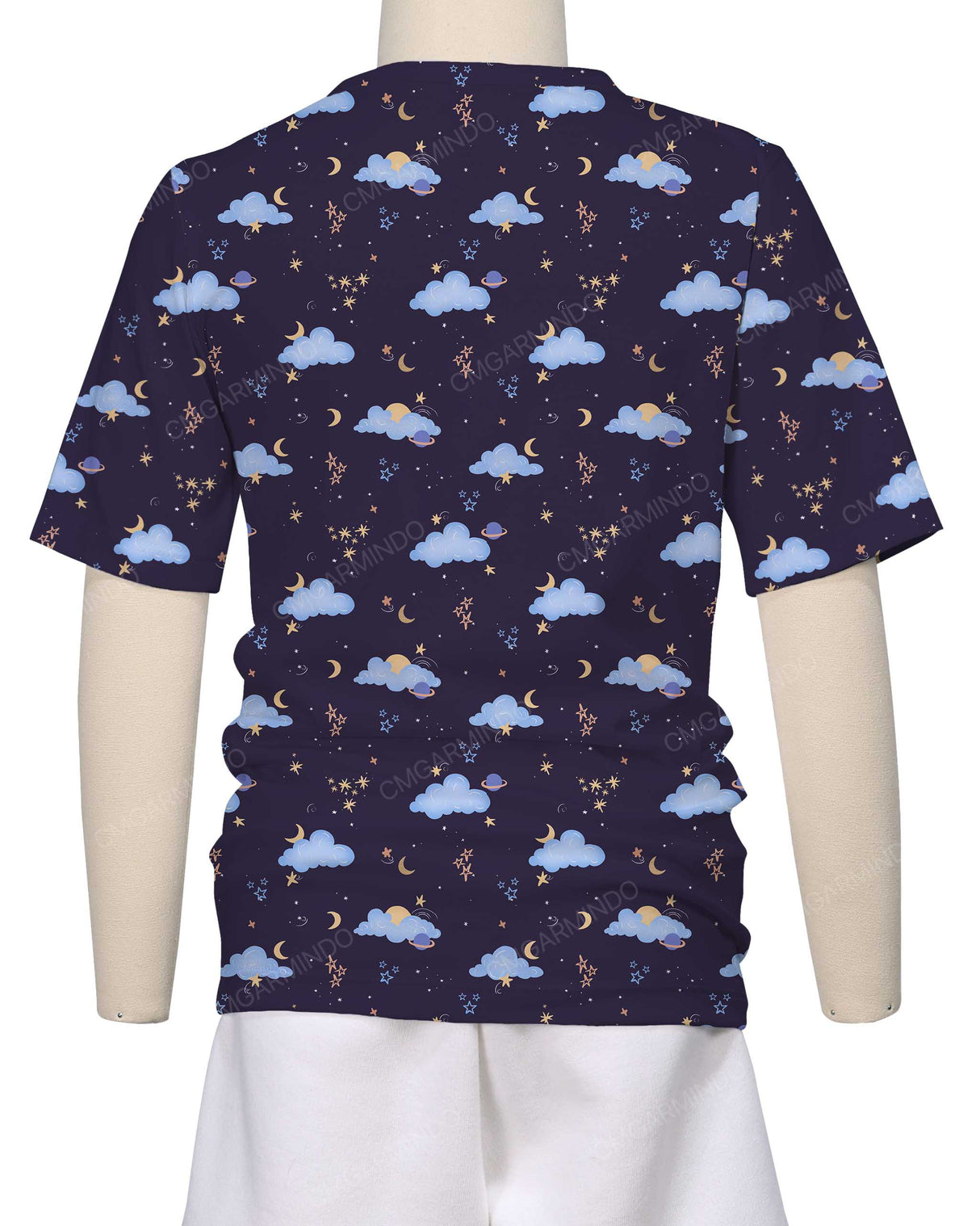 Short Sleeve Crew Neck Pyjama Top