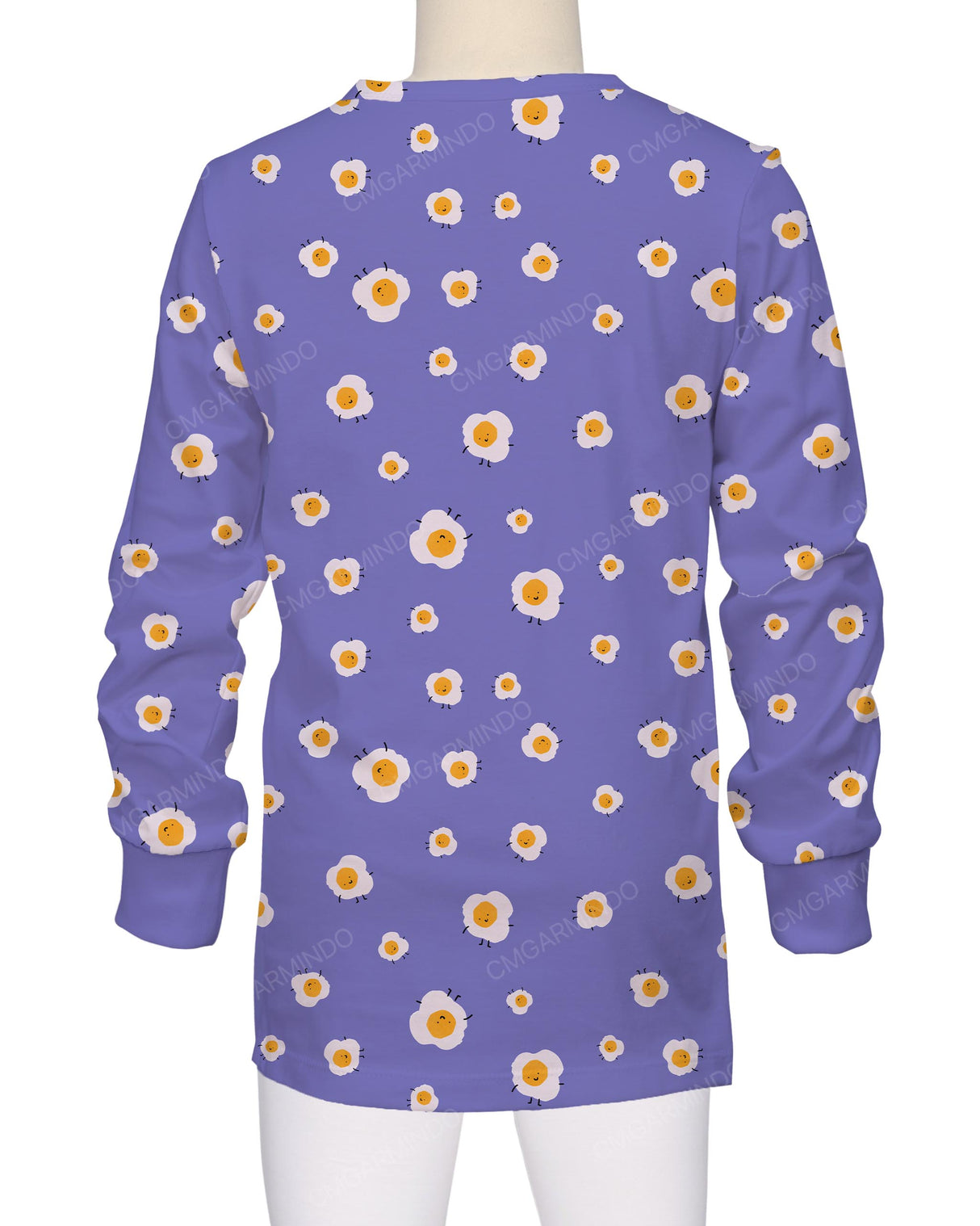 Long Sleeve Crew Neck Pyjama Top