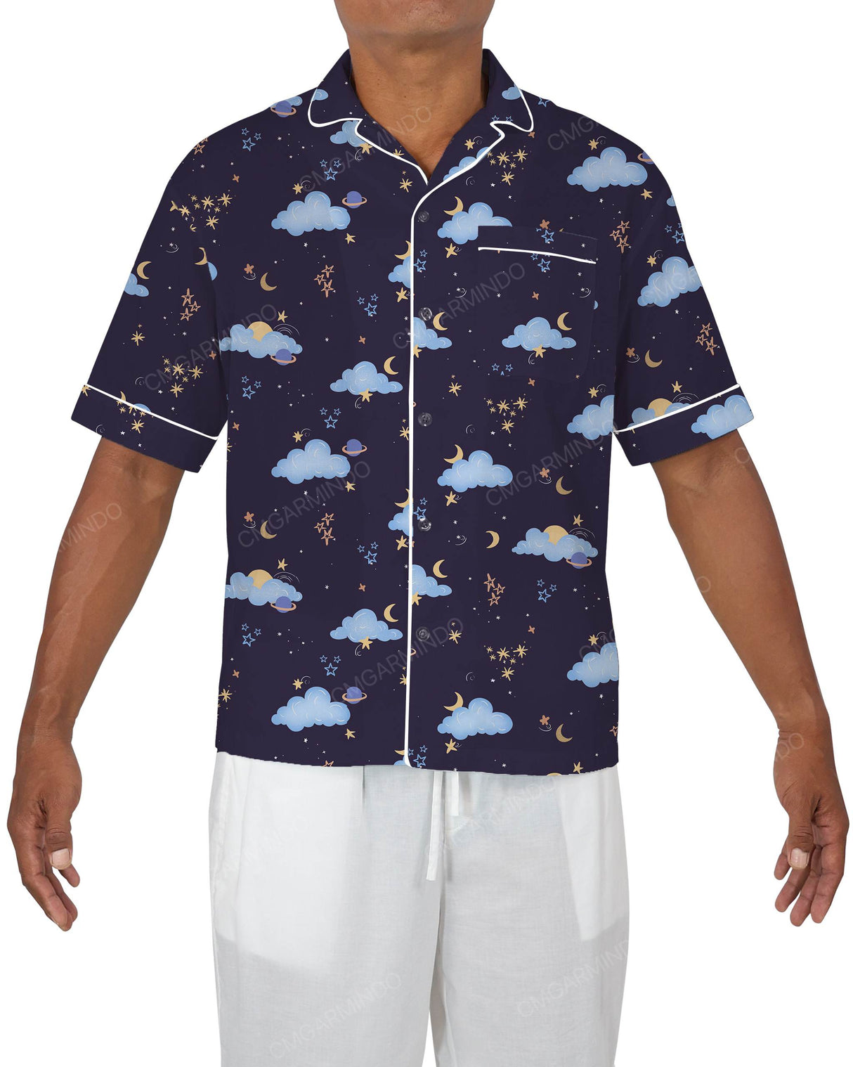 Relaxed Short Sleeve Pyjama Top