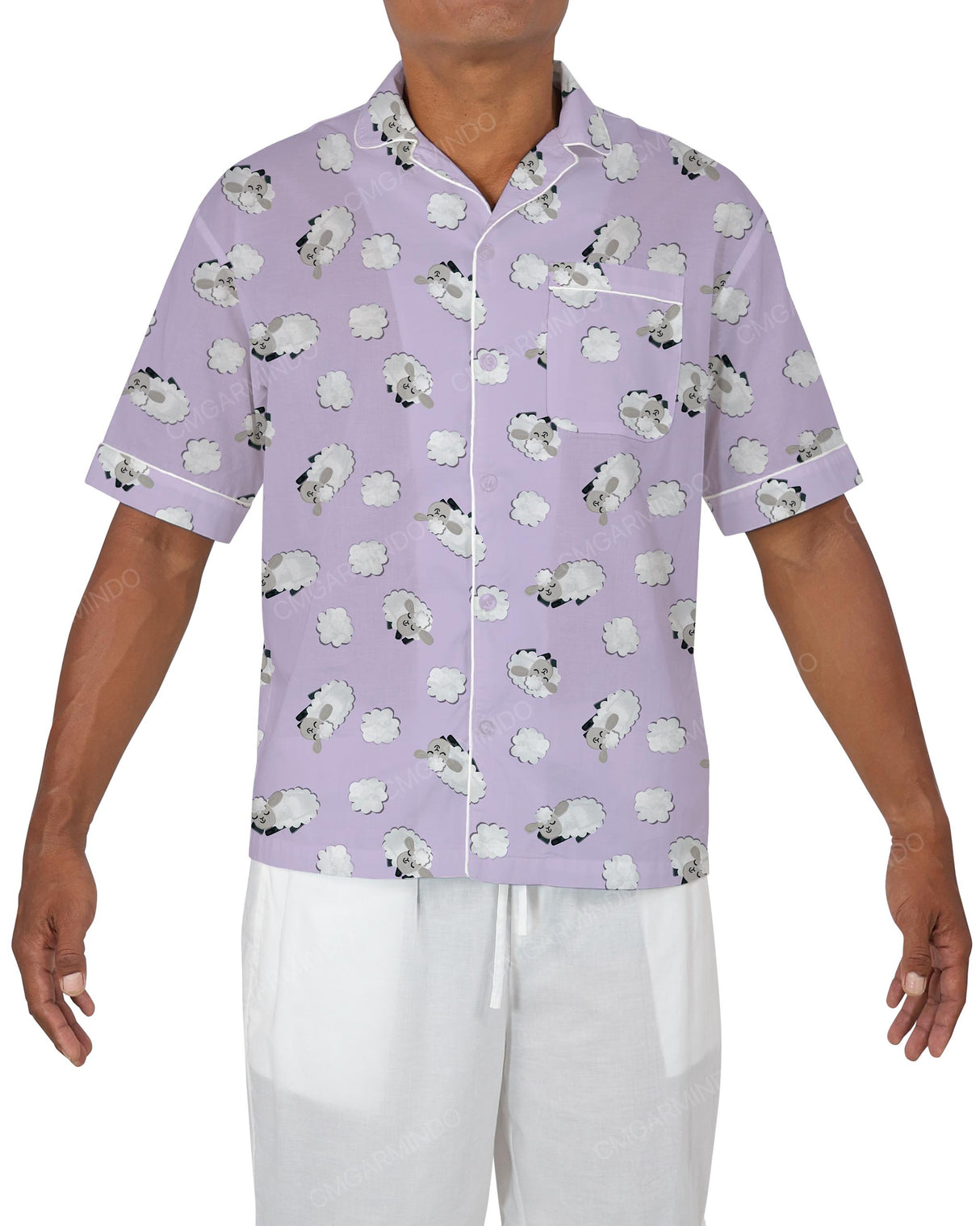 Relaxed Short Sleeve Pyjama Top