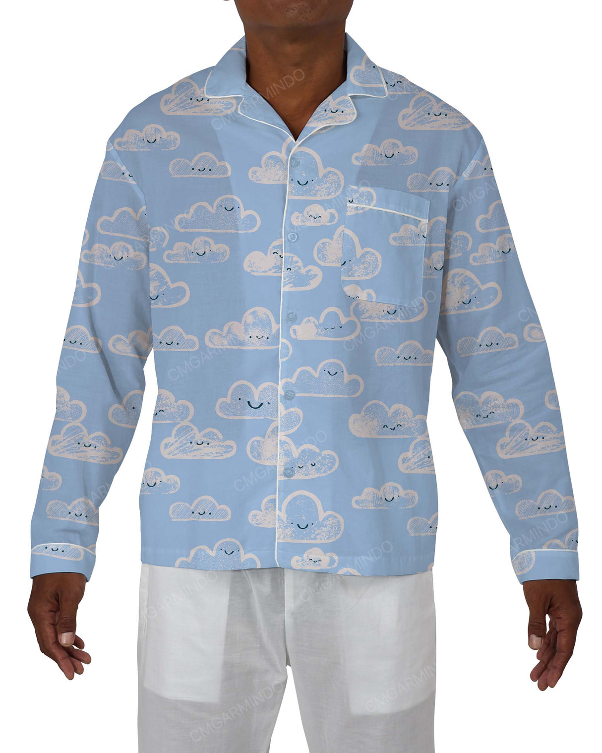 Relaxed Long Sleeve Pyjama Top