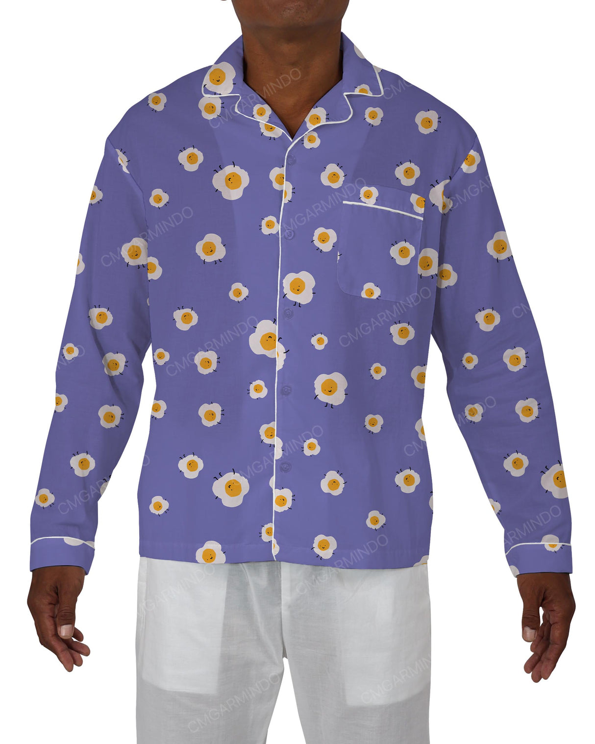 Relaxed Long Sleeve Pyjama Top