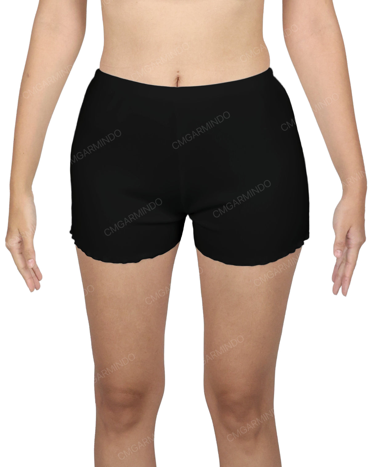 Lettuce Hem Low Waist Shorts