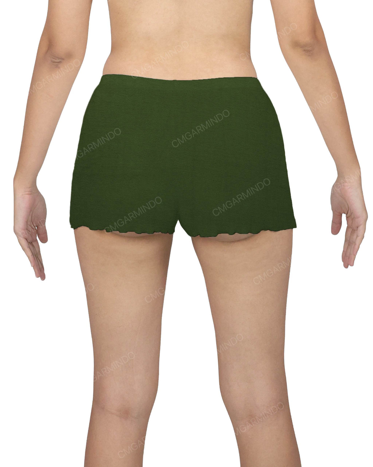 Lettuce Hem Low Waist Shorts