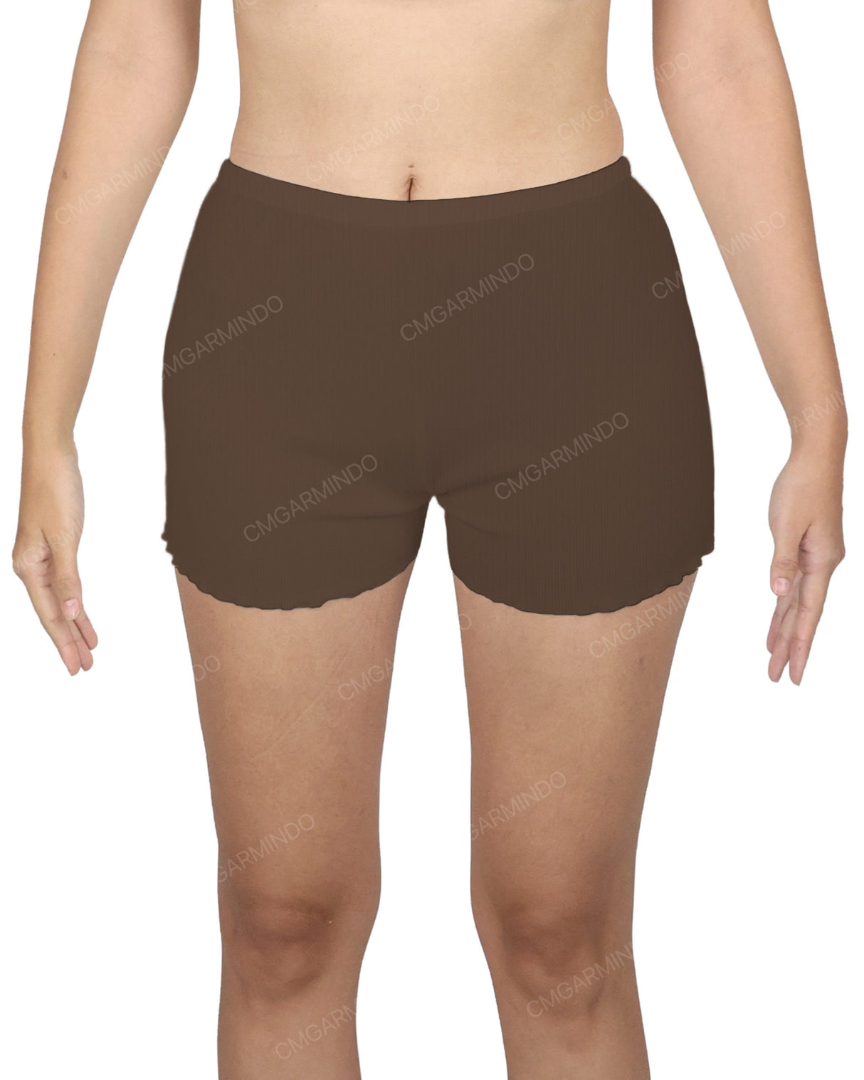 Lettuce Hem Low Waist Shorts