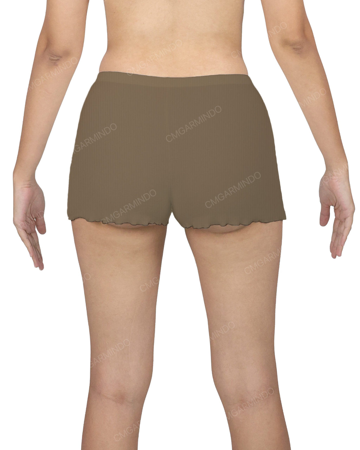Lettuce Hem Low Waist Shorts