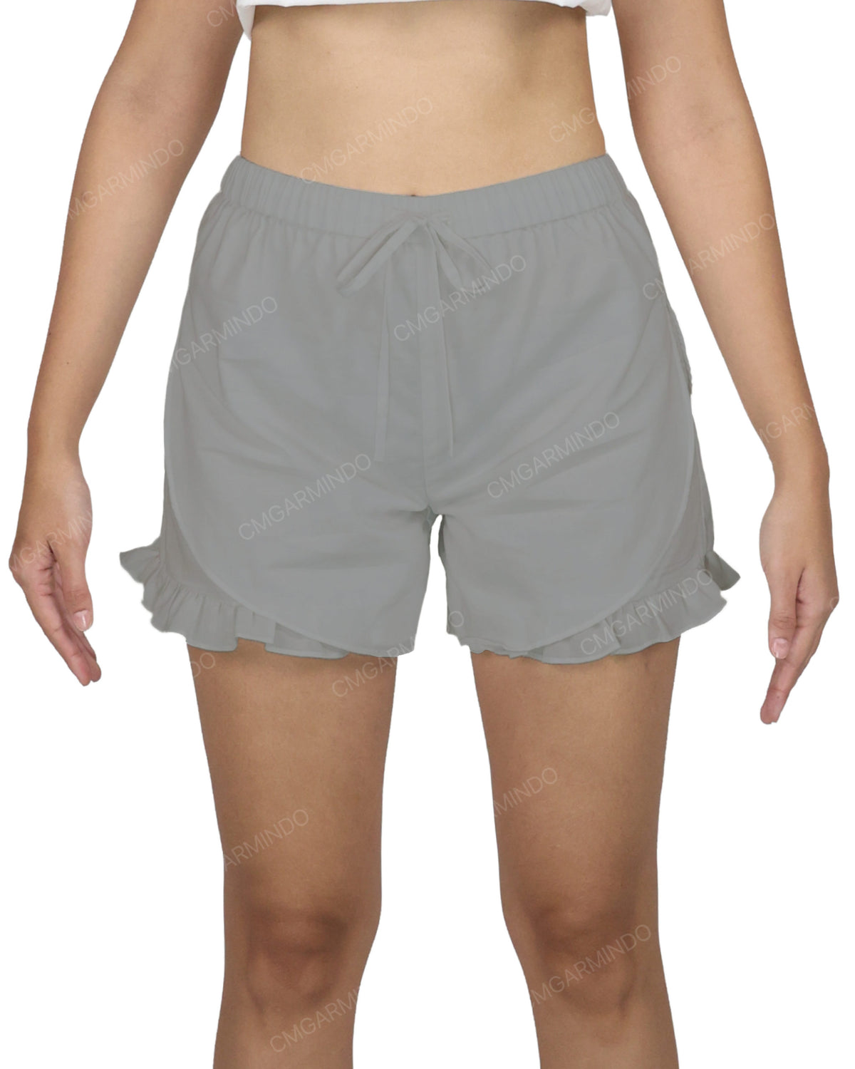 Ruffle Dolphin Hem Shorts