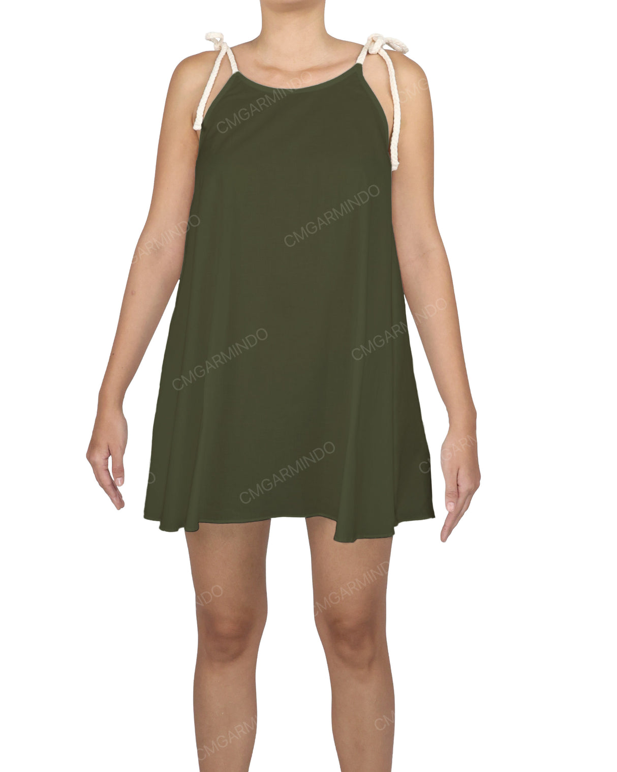 Scoop Neck Mini Sleep Dress