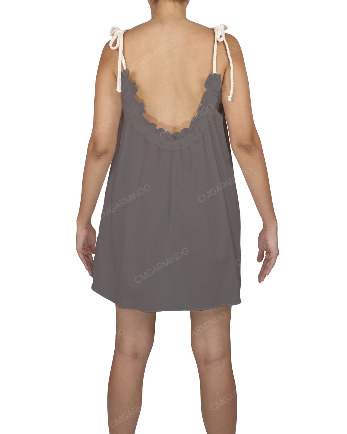 Scoop Neck Mini Sleep Dress