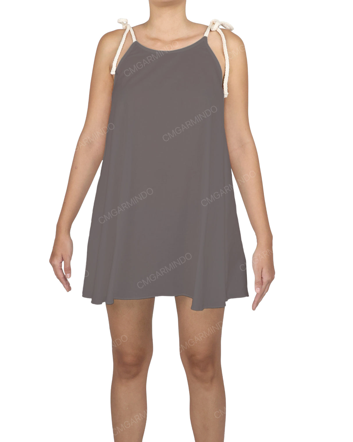 Scoop Neck Mini Sleep Dress
