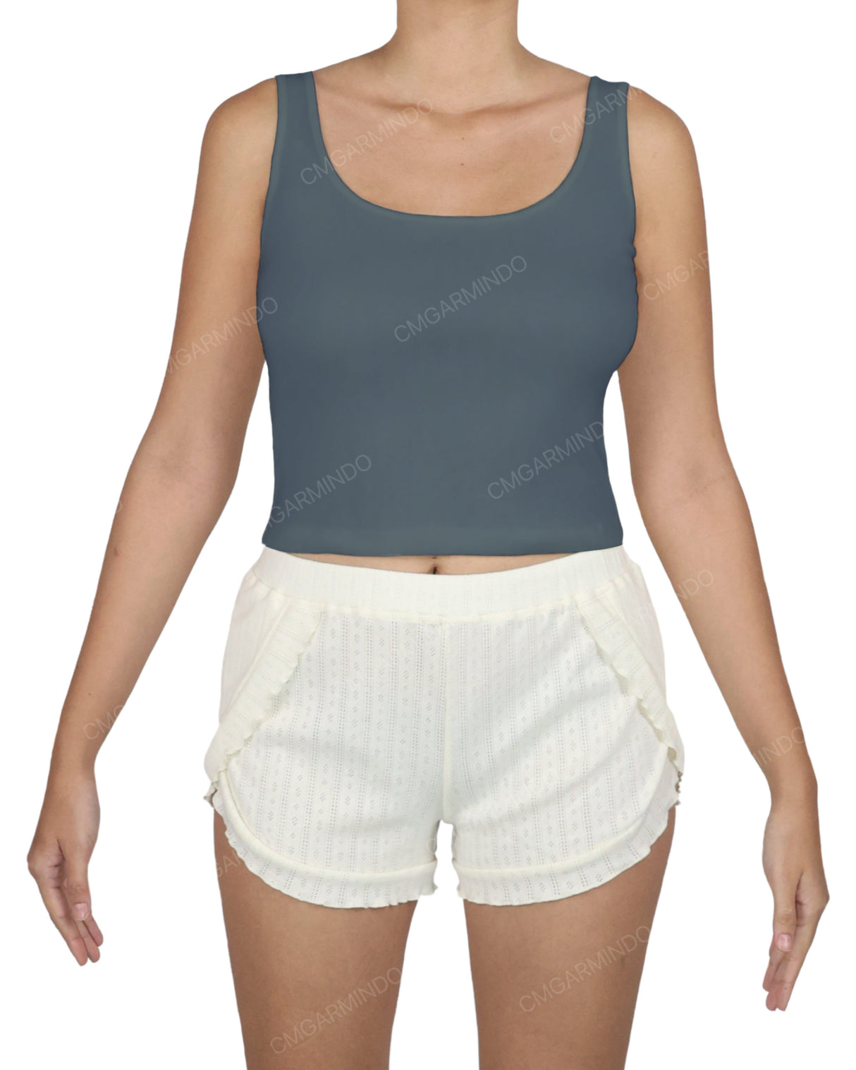 Square Neck Crop Top