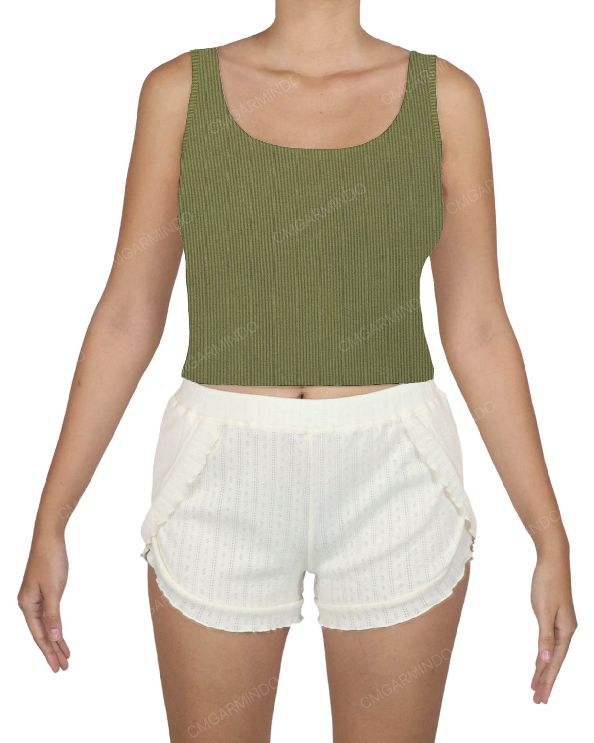Square Neck Crop Top