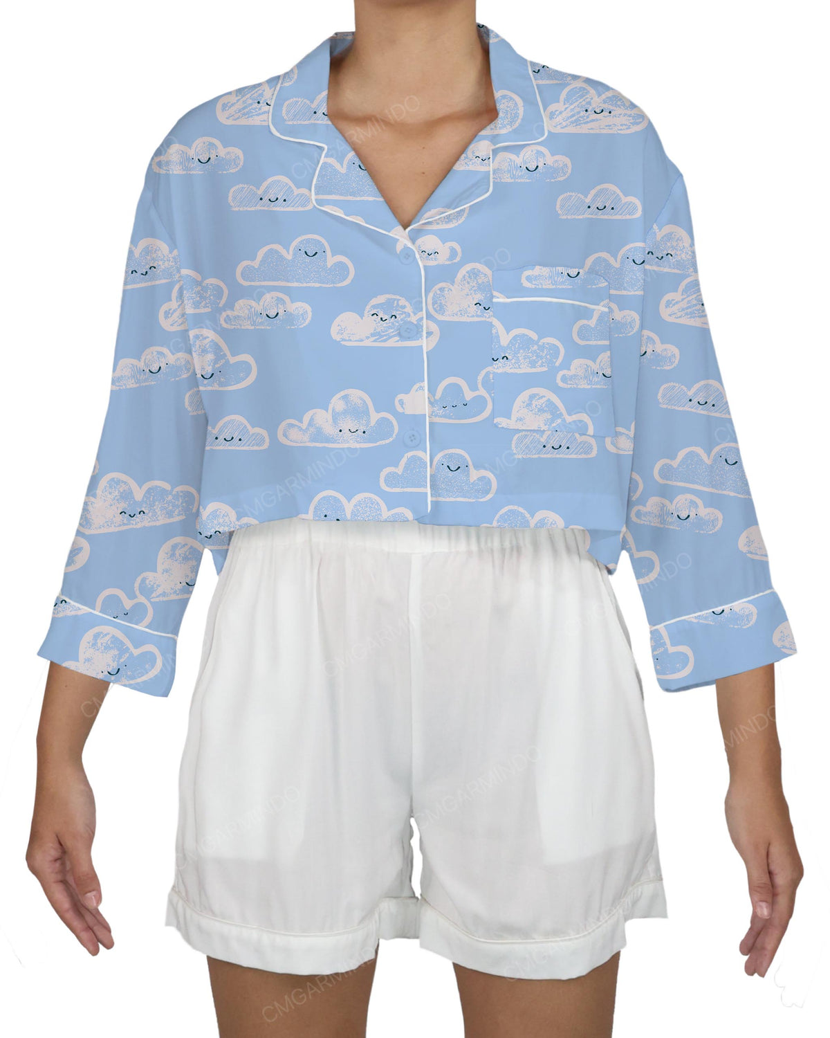 Oversized Short Sleeve Pyjama Top
