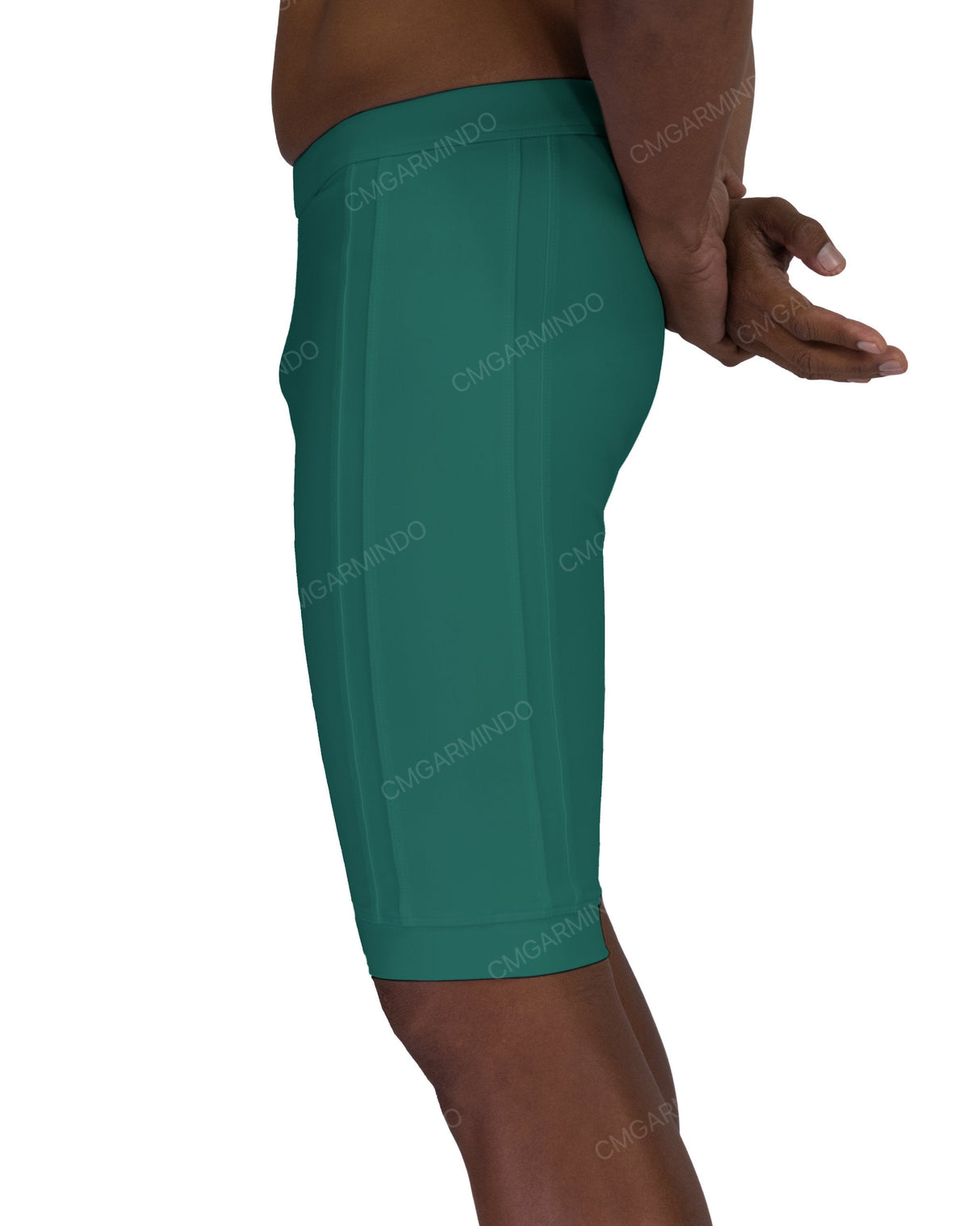 Side Panel Long Swim Shorts