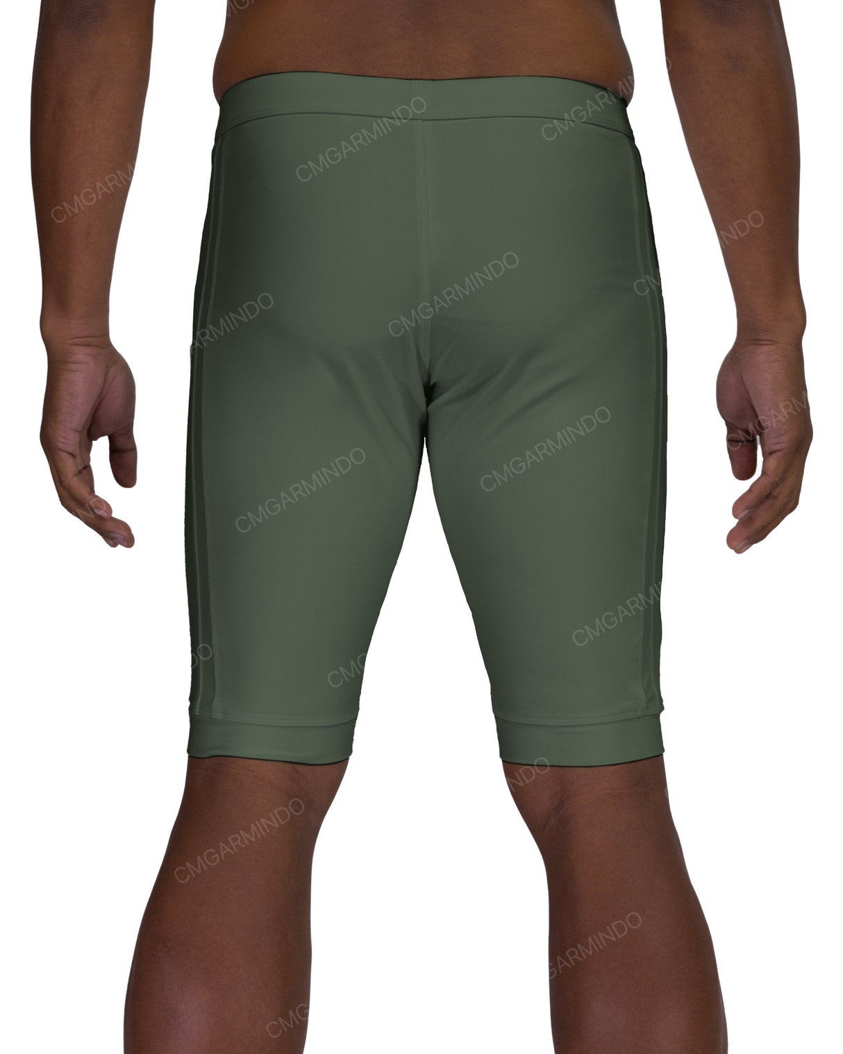 Side Panel Long Swim Shorts