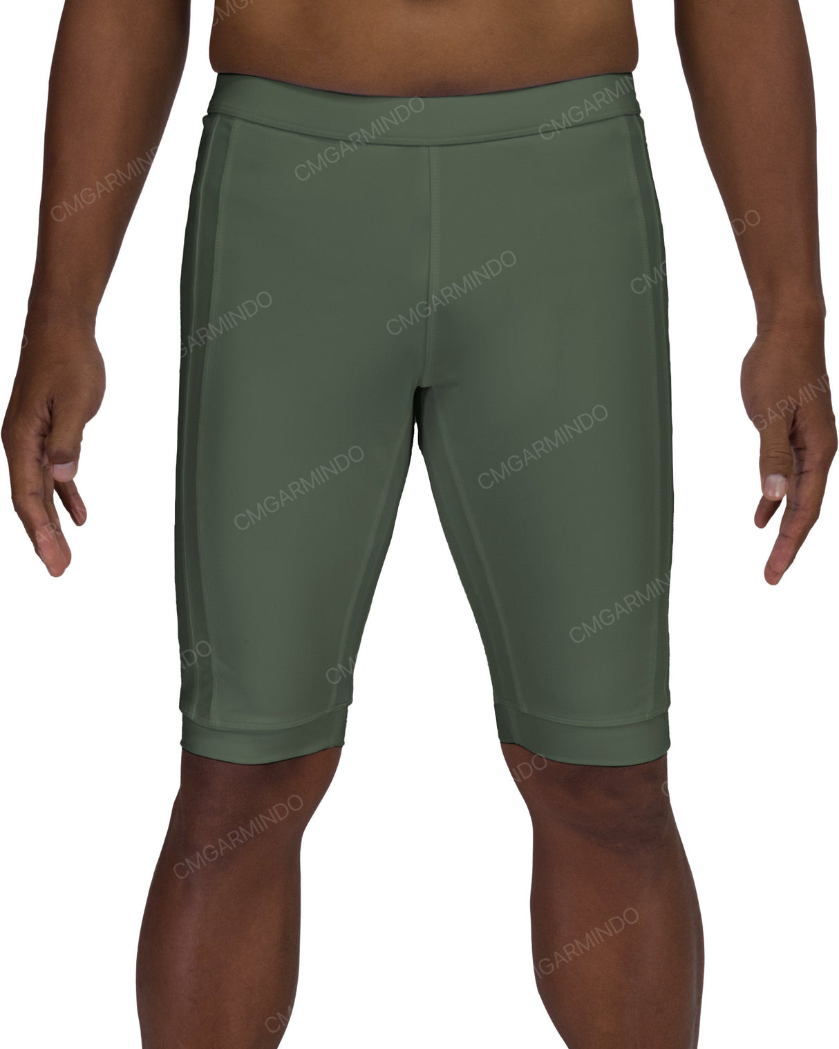 Side Panel Long Swim Shorts