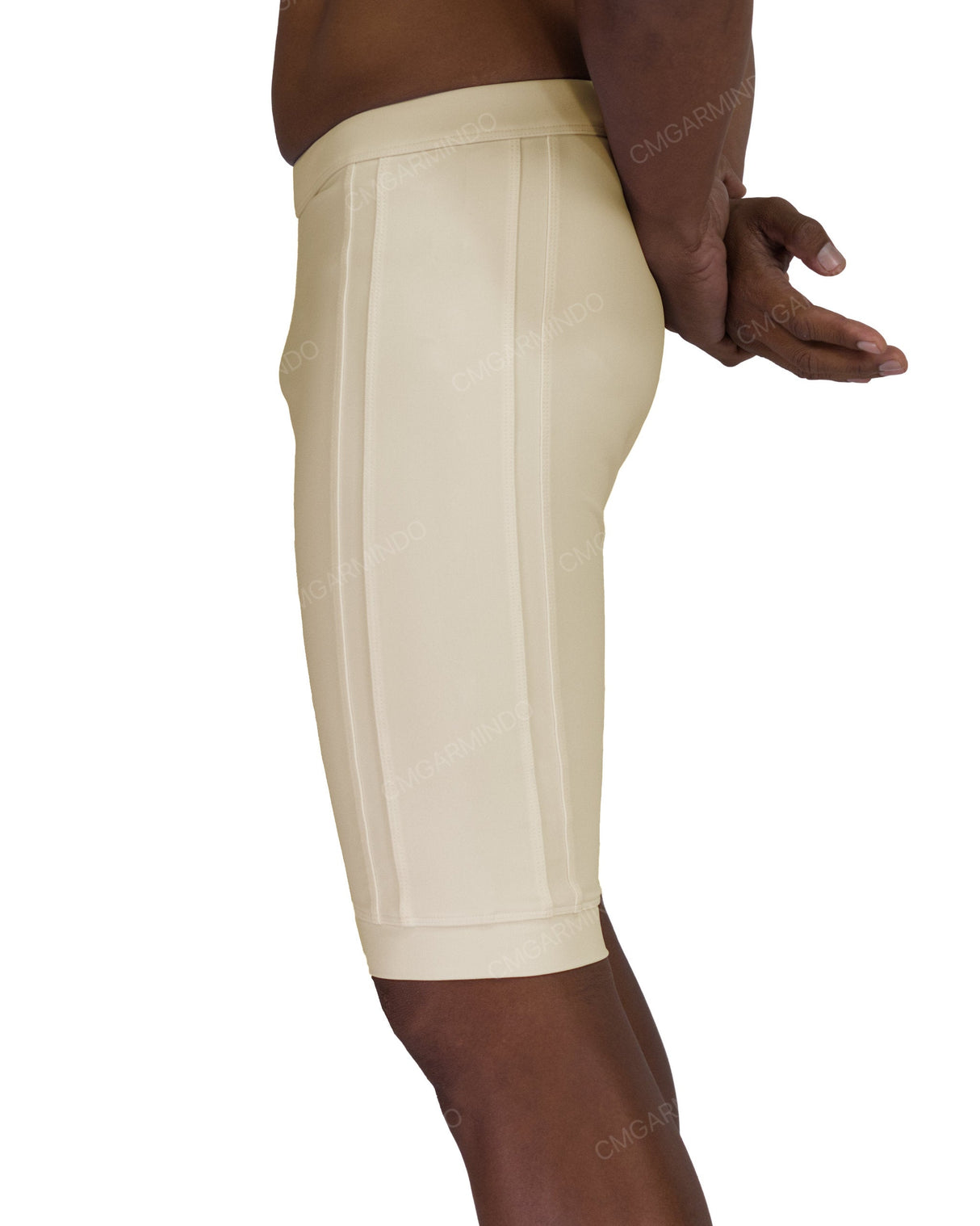 Side Panel Long Swim Shorts