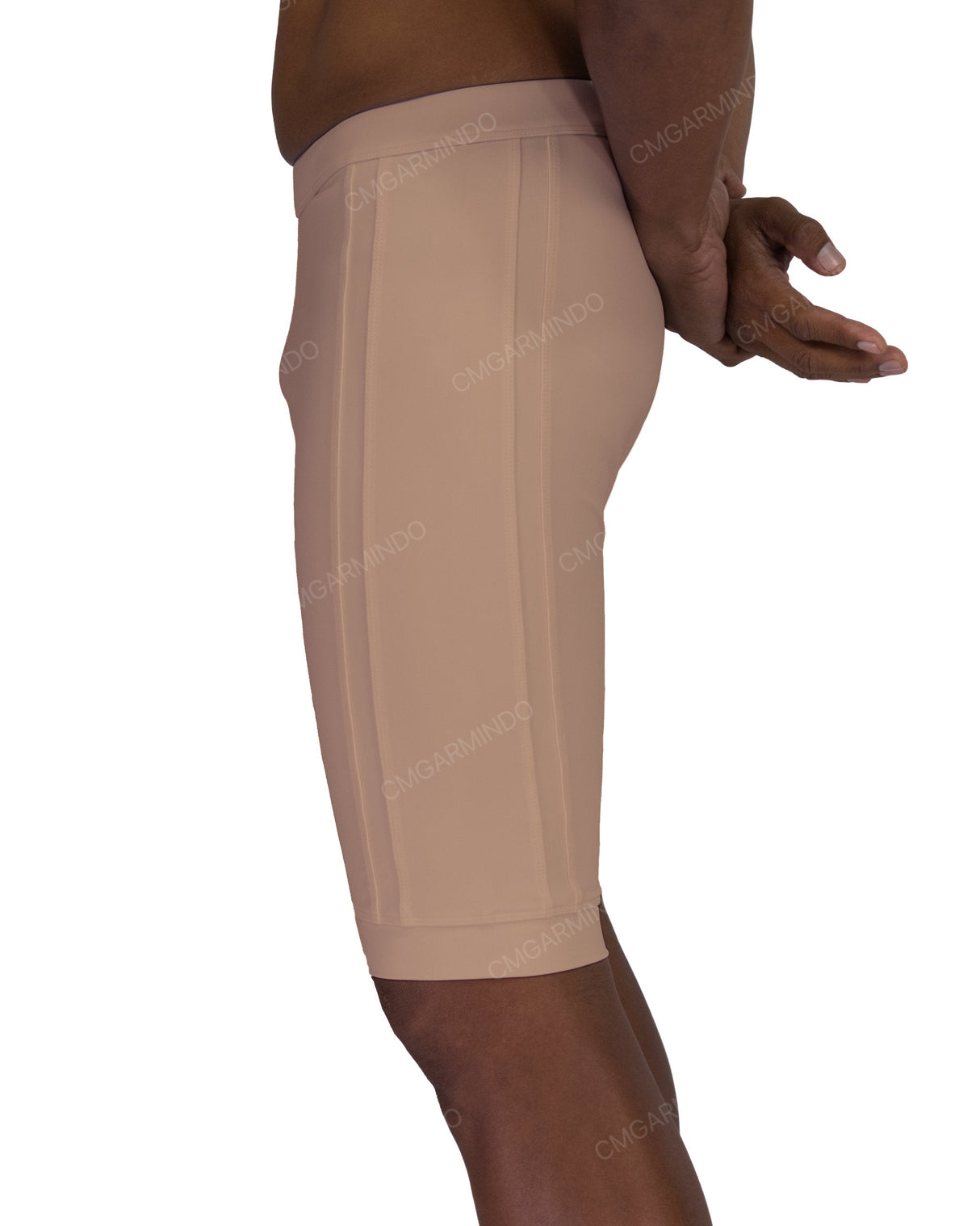Side Panel Long Swim Shorts