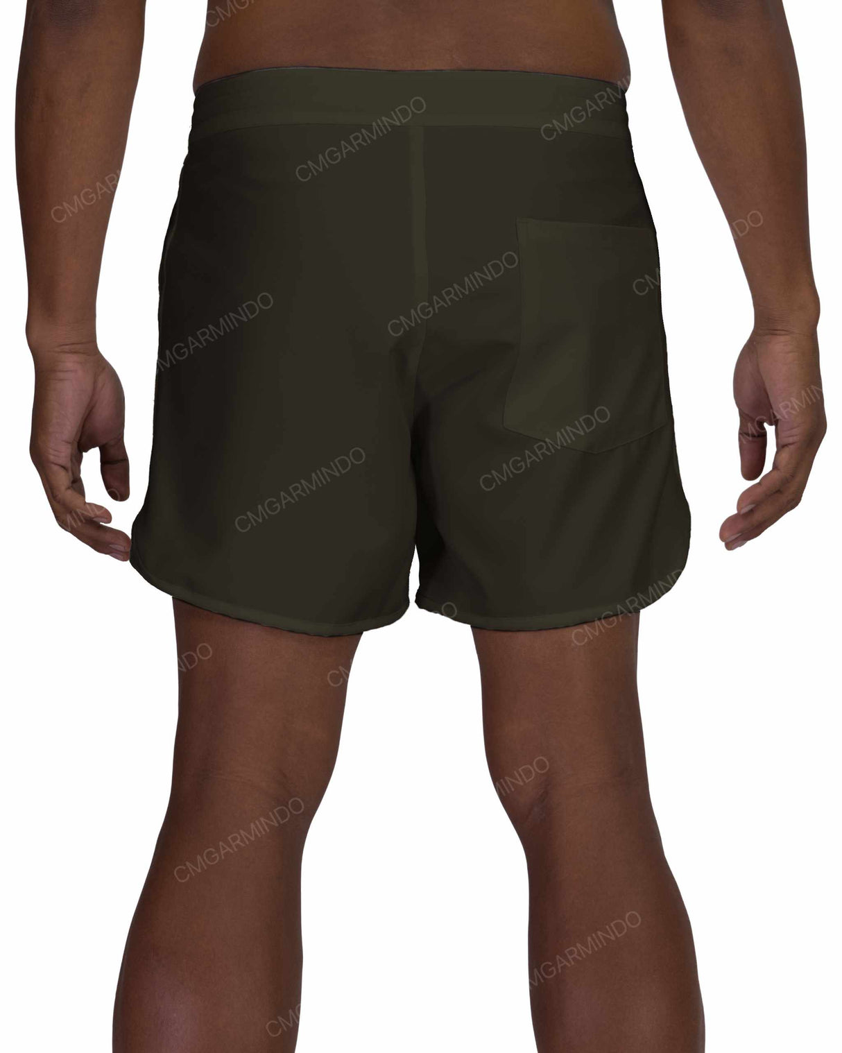 15" Fixed Waist Dolphin Hem Boardshorts