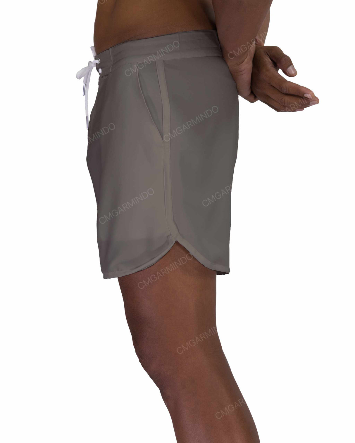 15" Fixed Waist Dolphin Hem Boardshorts