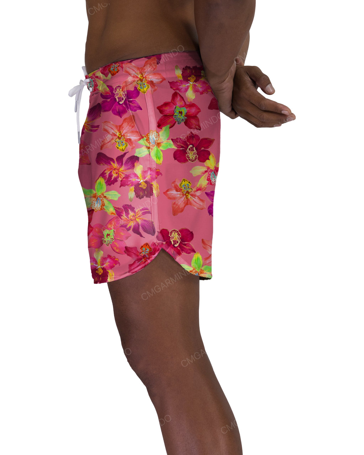 15" Fixed Waist Dolphin Hem Boardshorts