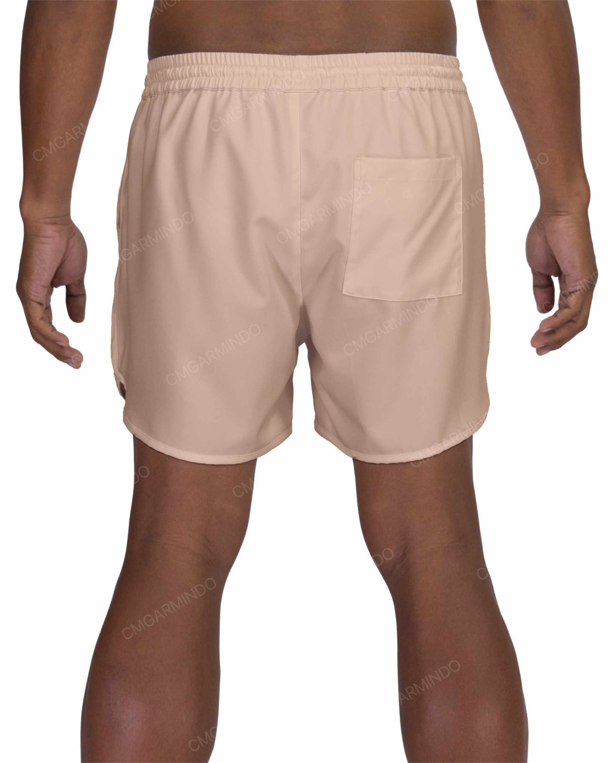 15" Elastic Waist Dolphin Hem Swimshorts