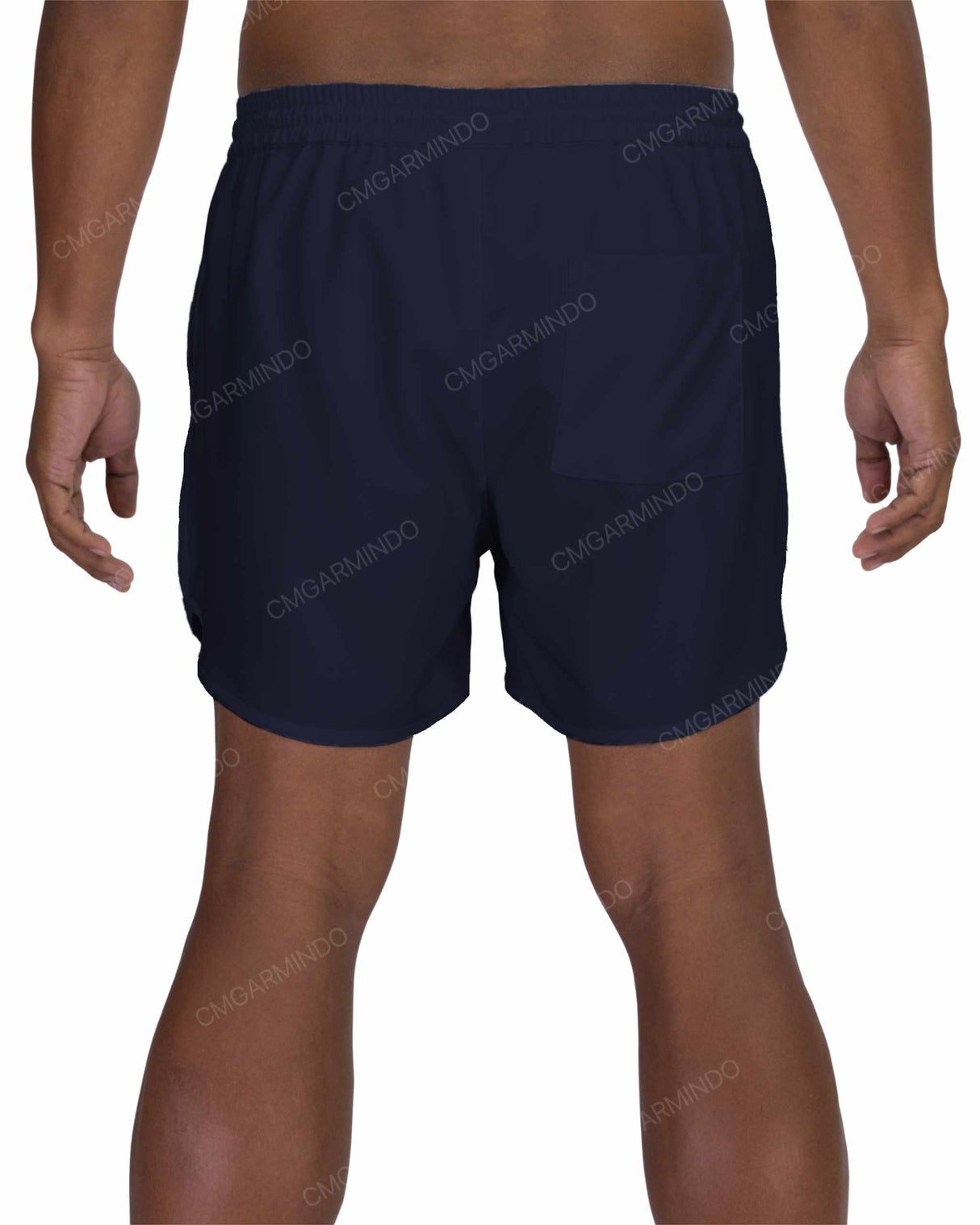 15" Elastic Waist Dolphin Hem Swimshorts