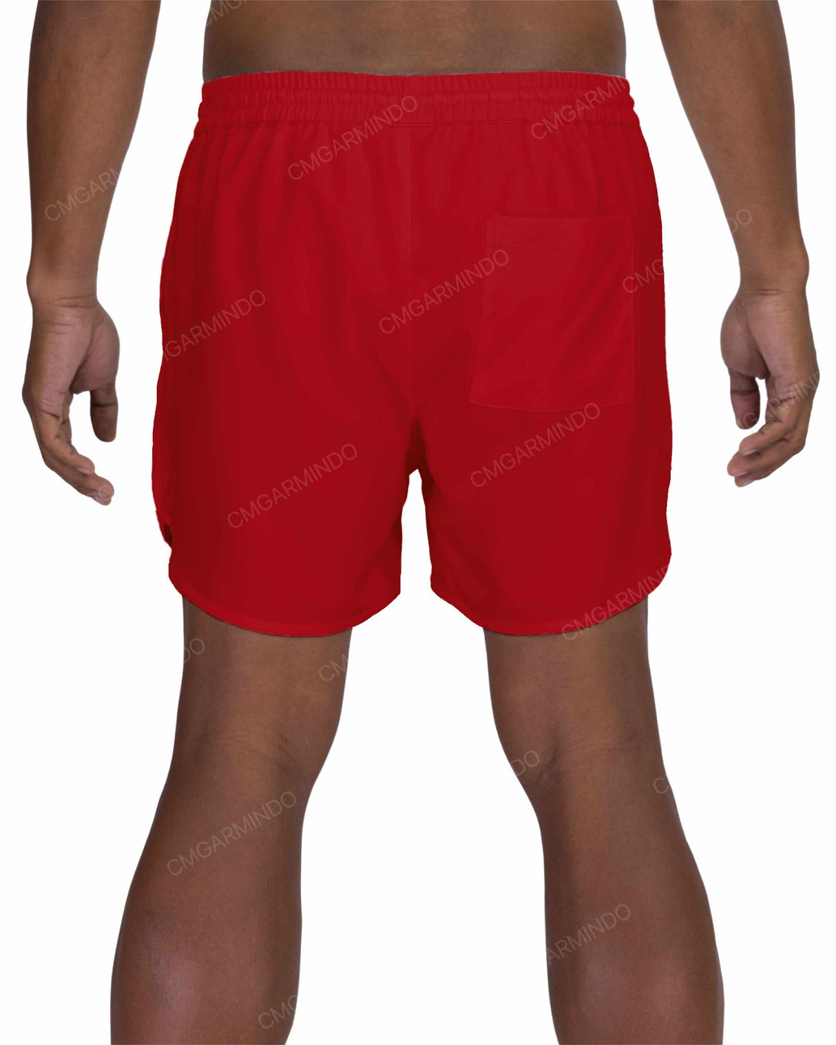 15" Elastic Waist Dolphin Hem Swimshorts