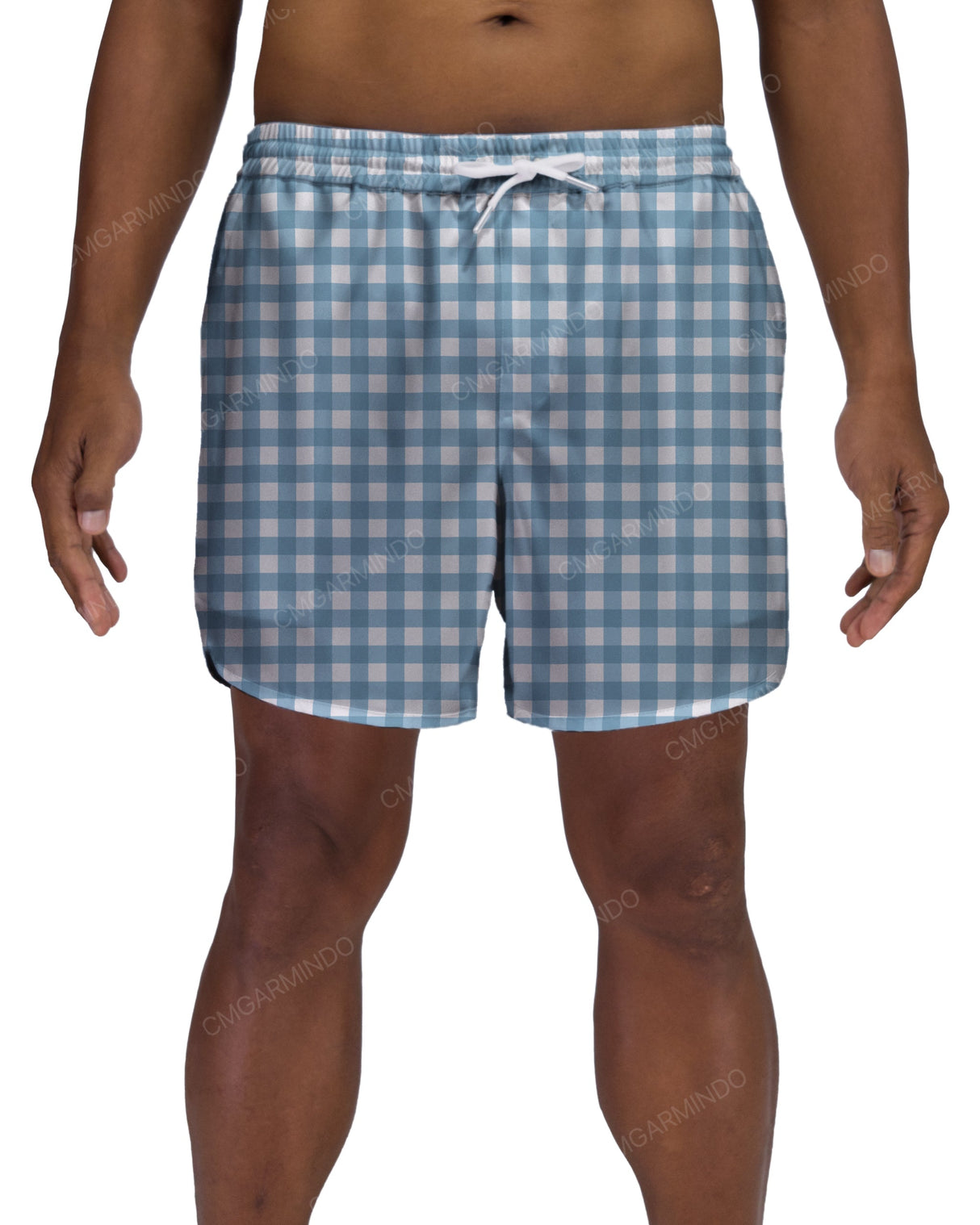 15" Elastic Waist Dolphin Hem Swimshorts