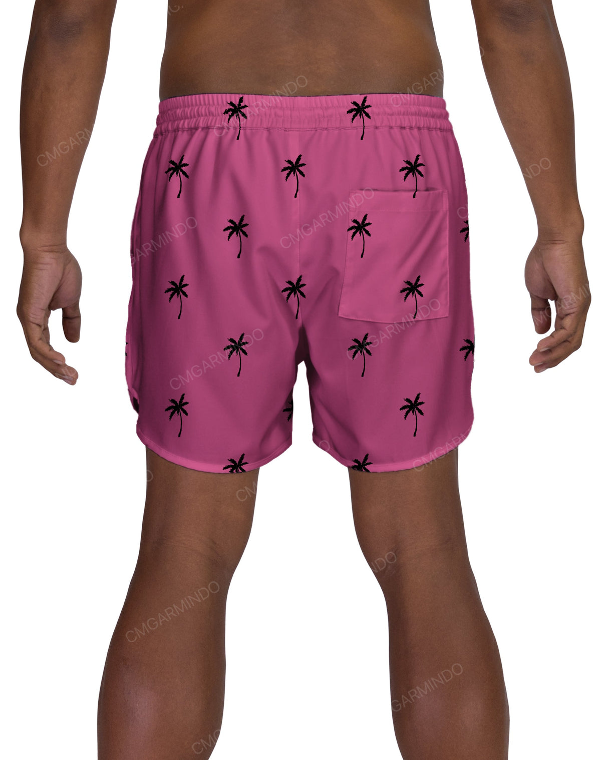 15" Elastic Waist Dolphin Hem Swimshorts